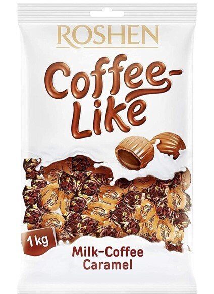 Roshen Coffee Like pieniška karamelė su kavos įdaru 1 kg